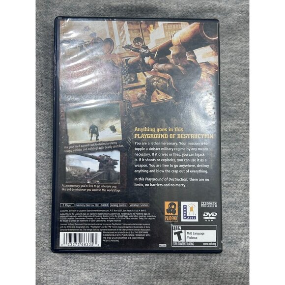 Mercenaries: Playground of Destruction Sony Video Game PlayStation 2, 2005 - Picture 6 of 7